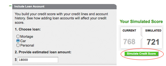 Simulate Credit Score